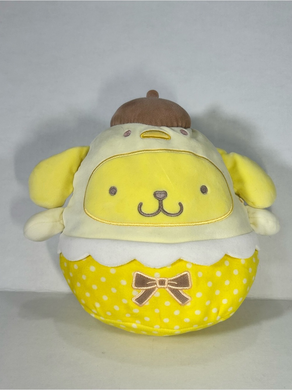 Squishmallows Yellow & Brown Polka Dot Plush Small Pet Toy